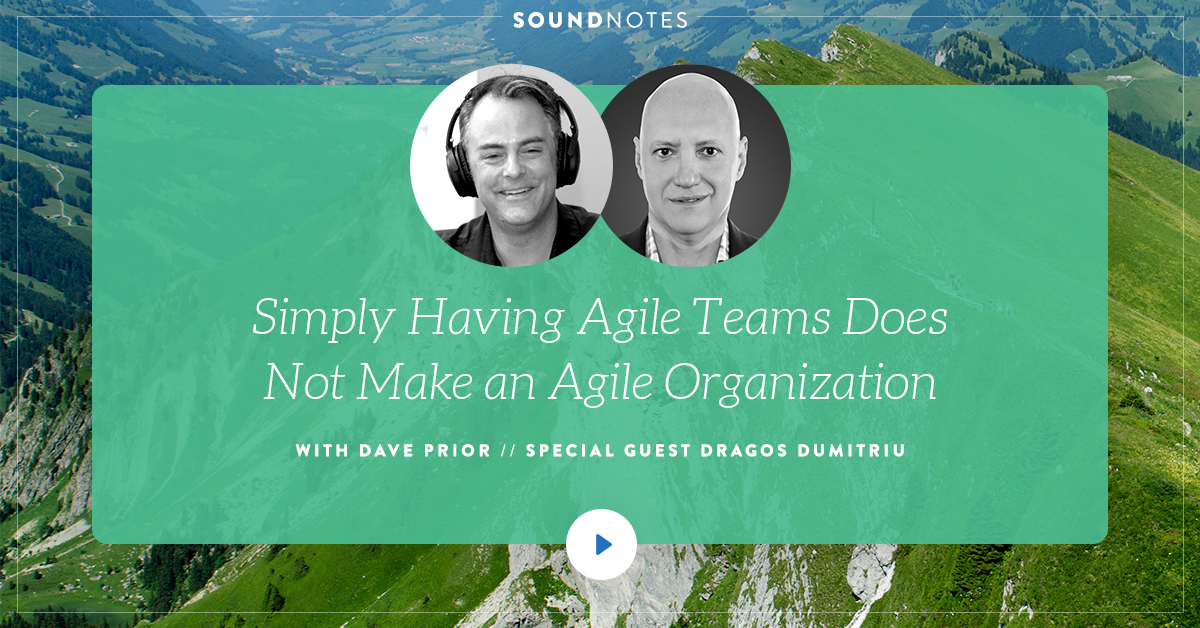 Simply Having Agile Teams Does Not Make You An Agile Organization Simply Having Agile Teams Does Not Make You An Agile Organization